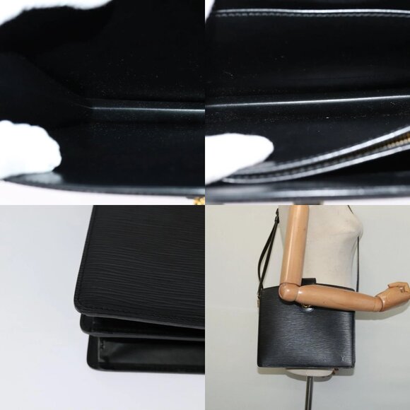 LOUIS VUITTON Epi Capuchin Shoulder Bag Black M52342 LV Auth 129355 - Picture 15 of 15